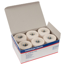Leukotape Classic 10 m, sporttejp (12-pack)