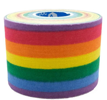 Sportdoc kinesiologi 5m*50mm rainbow