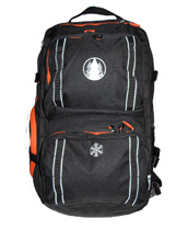 Tregranar SM Ryggan 35 l med aluminiumstol, svart/orange