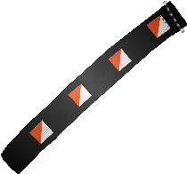 Vapro resårband till SI-pinne, svart med OL-skärm